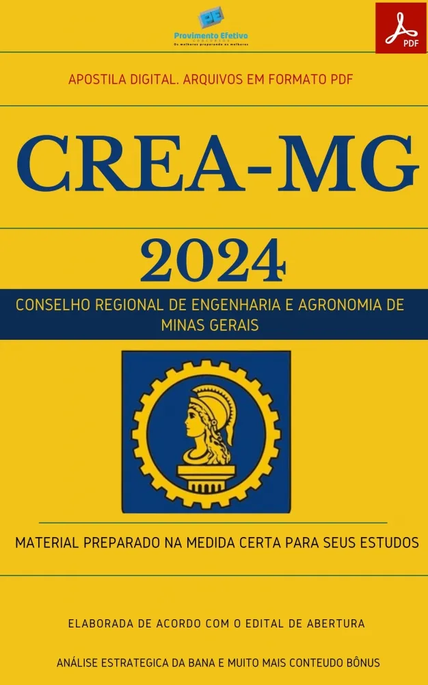 Apostila CREA MG Fiscal Nível Superior 2024 Imagem