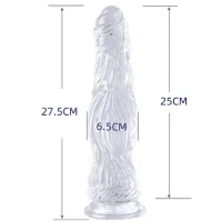 Plug Anal Silicone Dildo com Ventosa 27 x 6,5cm - 8457 - Foto 3