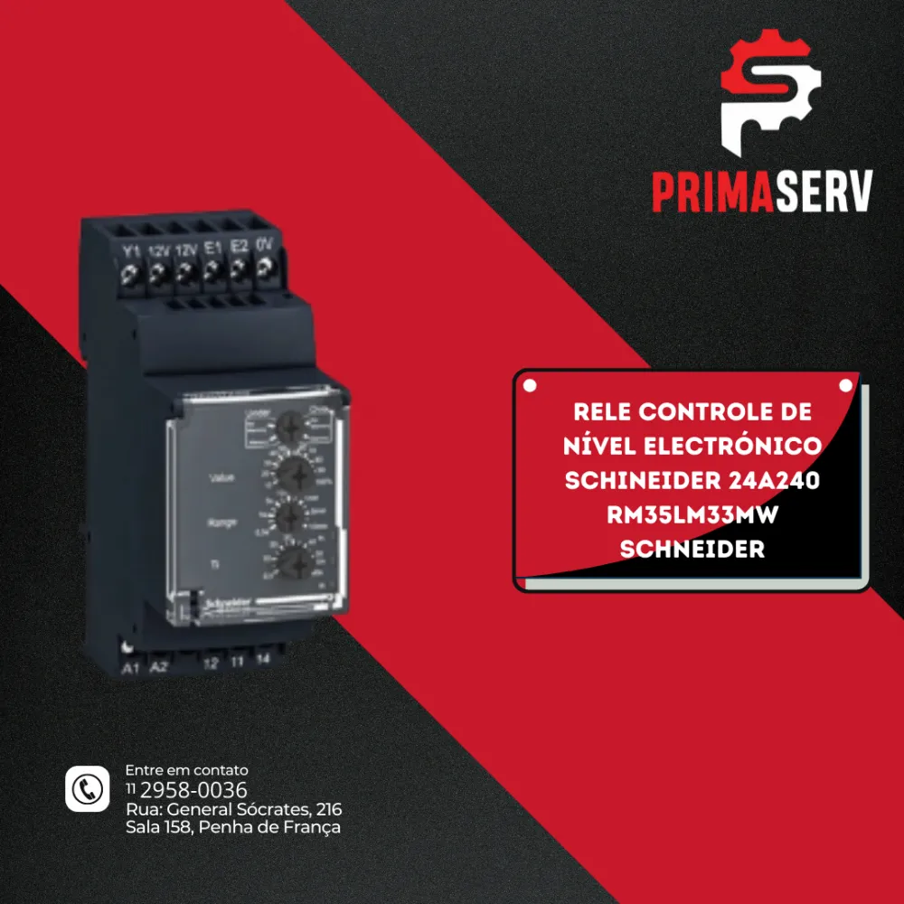 RELE CONTROLE DE NÍVEL ELECTRÓNICO SCHINEIDER 24A240 RM35LM33MW SCHNEIDER