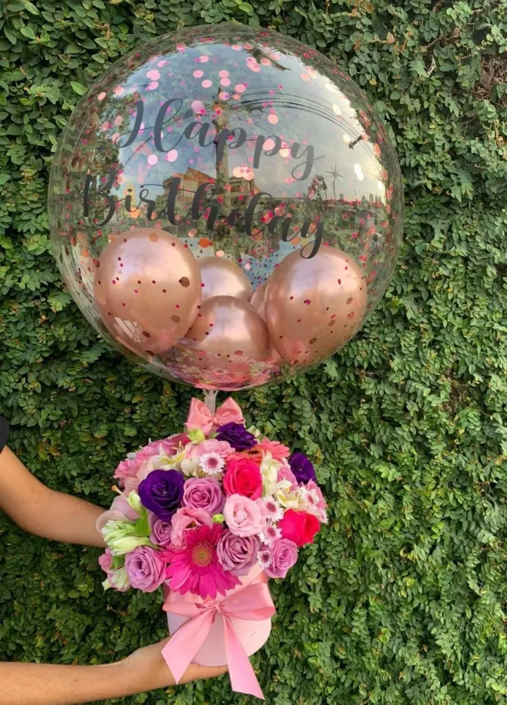 Caixa de Flores Luxo Sereno Imagem