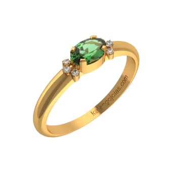 Anel de ouro amarelo 18k - casual - AN2146 - Foto 2