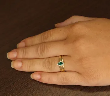 Anel de formatura de ouro amarelo 750 - AN410 - Foto 2