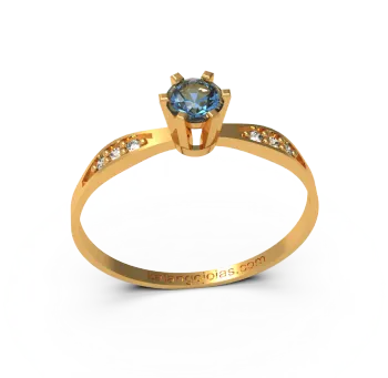 Anel de formatura ouro amarelo 18k - ANR14 - Foto 2
