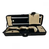 ESTOJO CASE VIOLINO RETANGULAR TÉRMICO PRETO&BEGE - Foto 2