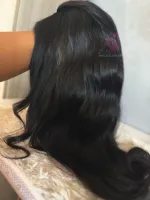 60/65cm  350 gramas Lace Front HD humana Eda  cabelo brasileiro reparticao livre big - Foto 13
