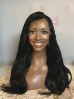 60/65cm  350 gramas Lace Front HD humana Eda  cabelo brasileiro reparticao livre big - Foto 14
