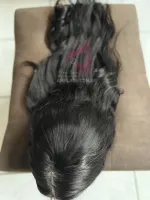 Eda 60/65cm  350 gramas Lace Front HD humana Eda  cabelo brasileiro reparticao livre big - Foto 9