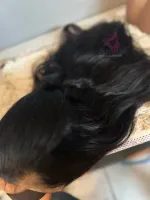 Eda 60/65cm  350 gramas Lace Front HD humana Eda  cabelo brasileiro reparticao livre big - Foto 11