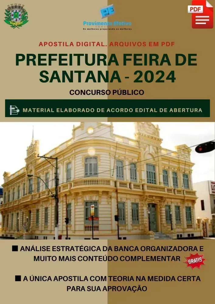 Apostila Feira de Santana Técnico de Enfermagem 2024