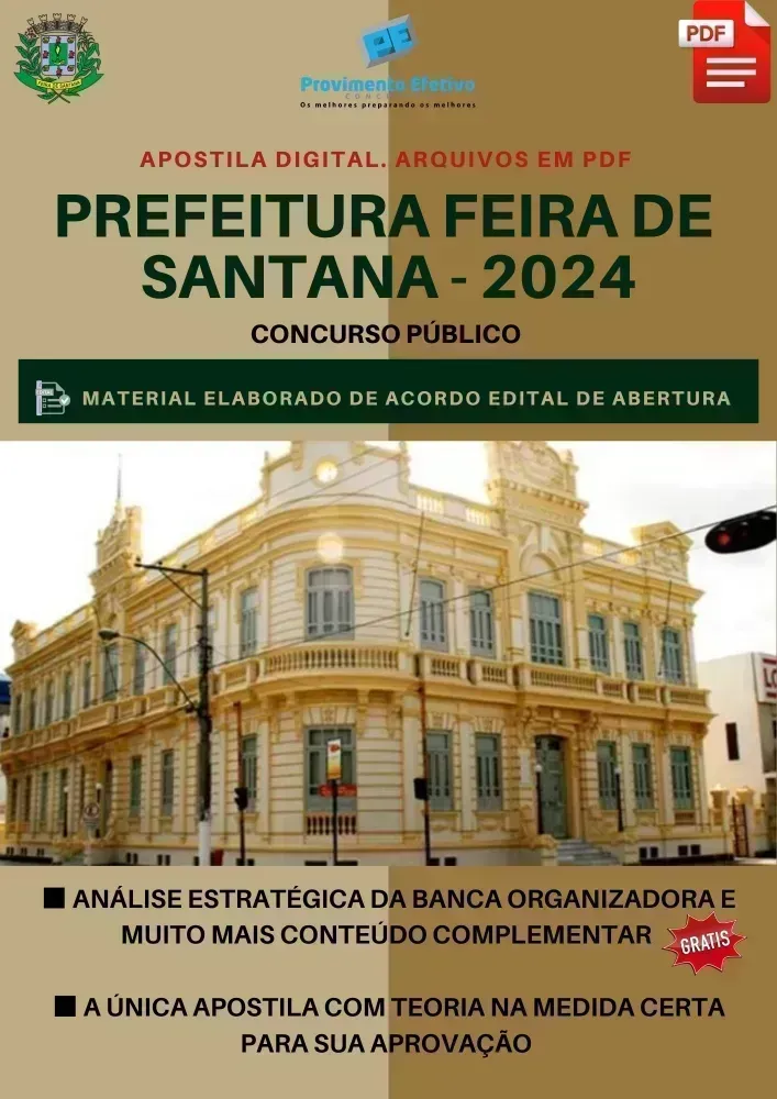 Apostila Pref Feira de Santana Analista Jurídico 2024