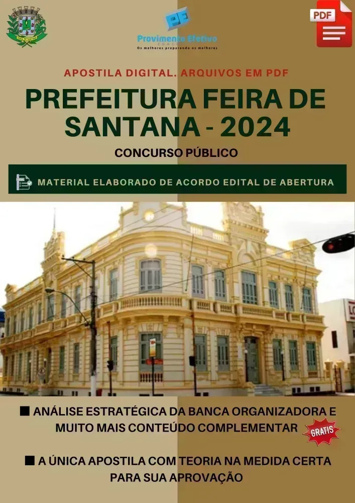 Apostila Pref Feira de Santana ENFERMEIRO 2024