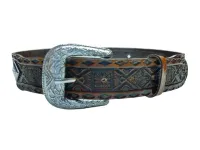 Ref: 16070 - Cinto Country Master Com Detalhe em Metal - Cor Café