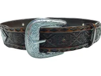 Ref: 16070 - Cinto Country Master Com Detalhe em Metal - Cor Café - Foto 3