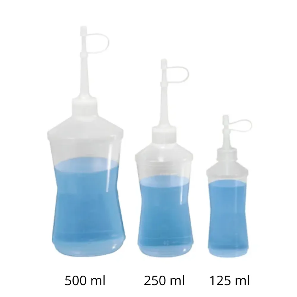 Almotolia Transparente Bico Reto J. PROLAB Imagem