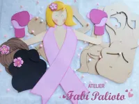 G1.715  Gabarito de Moldes em MDF Painel Outubro Rosa