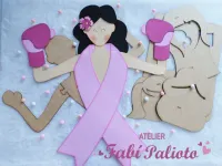 G1.715  Gabarito de Moldes em MDF Painel Outubro Rosa - Foto 2