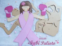 G1.715  Gabarito de Moldes em MDF Painel Outubro Rosa - Foto 3