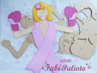 G1.715  Gabarito de Moldes em MDF Painel Outubro Rosa - Foto 4