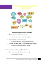 446 - Inglês - Vocabulário - Apresentações Pessoais - 6º ano - PDF com 9 páginas - Foto 2