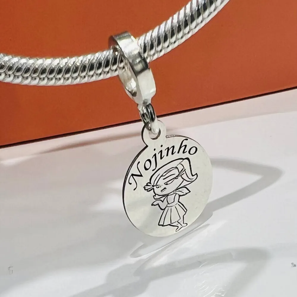 Berloque de prata emoções Nojinho - BER160