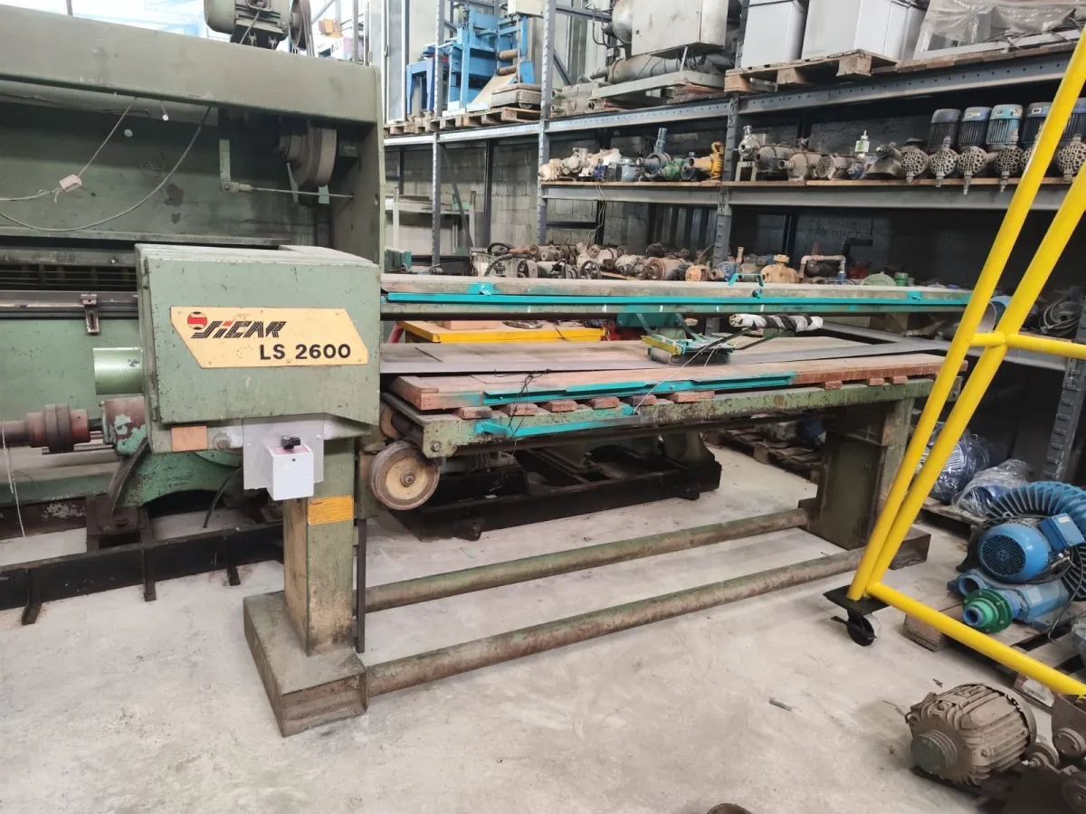 Lixadeira de cinta industrial Sicar LS 2600 6400mm - Cód. 253