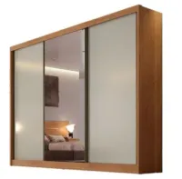 Guarda-Roupa Diamond 3 Portas 2,42 100% MDF - Foto 3