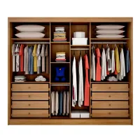 Guarda-Roupa Diamond 3 Portas 2,42 100% MDF - Foto 4