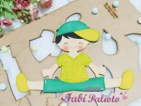 G1.717 Gabarito de Moldes em MDF Menino Dengoso - Foto 3