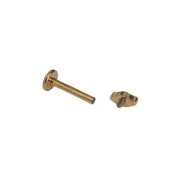 Labret NAVETE SLIM em Titânio PVD DOURADO 1.2mm com Pedra TIT10 - Foto 2