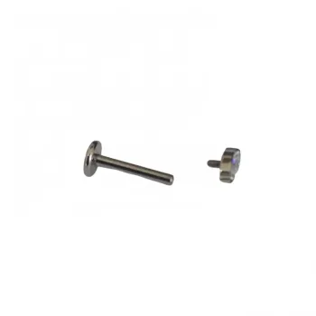Labret NAVETE SLIM em Titânio 1.2mm com Pedra TIT16 - Foto 2
