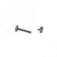 Labret NAVETE SLIM em Titânio 1.2mm com Pedra TIT16 - Foto 2