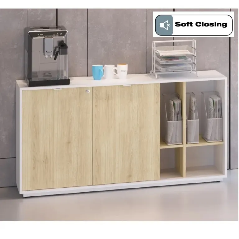Armário Baixo Credenza 1360 com Nichos Dinamicos Nobile Imagem