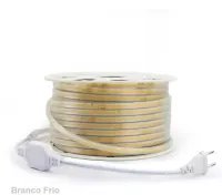 MANGUEIRA LED COB BRANCA FRIA 6000k  12v rolo 100 metros - Foto 11