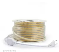 MANGUEIRA LED COB BRANCA FRIA 6000k  127v rolo 100 metros
