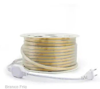 MANGUEIRA LED COB BRANCA QUENTE 3000k  12v rolo 100 metros