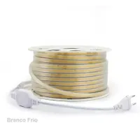 MANGUEIRA LED COB BRANCA QUENTE 3000k  12v rolo 100 metros