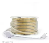 MANGUEIRA LED COB BRANCA QUENTE 3000k  220v rolo 100 metros - Foto 11