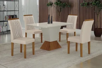 Mesa 4 Cadeiras Larissa 80x120