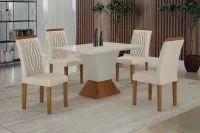 Mesa 4 Cadeiras Larissa 80x120