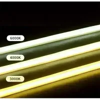 MANGUEIRA LED COB AMARELO OURO  12v rolo 50 metros - Foto 20