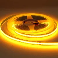 MANGUEIRA LED COB AMARELO OURO  12v rolo 50 metros - Foto 3