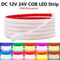 MANGUEIRA LED COB AMARELO OURO  12v rolo 100 metros - Foto 40