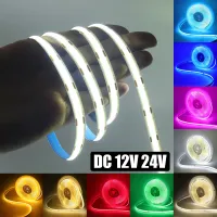 MANGUEIRA LED COB AMARELO OURO  12v rolo 100 metros - Foto 41