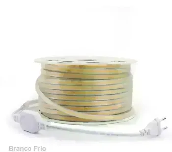 MANGUEIRA LED COB AMBAR 220v rolo 50 metros
