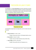 561 - Inglês - Classes de Palavras - Preposições de Lugar e Tempo - 6º ano - PDF com 4 páginas - Foto 2