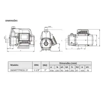 Bomba Inversora Pressurizadora Smartpress 37  1CV  220V Komeco  - Foto 4