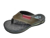 Ref: 9072 - Chinelo de Dedo em Couro Hurkus/Monge - Cor Amendoa