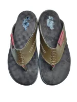 Ref: 9072 - Chinelo de Dedo em Couro Hurkus/Monge - Cor Amendoa - Foto 4