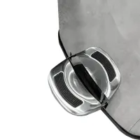 Lixeira Inox Quadrada com Pedal – 20 Litros | Soft Close e Alta Durabilidade - Foto 4
