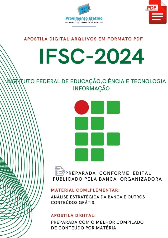 Apostila IFSC 2024  Assistente Social